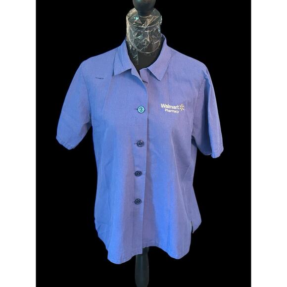 Walmart Pharmacy Associate Uniform Shirt Adult Small Superior Uniform Group - Picture 1 of 6